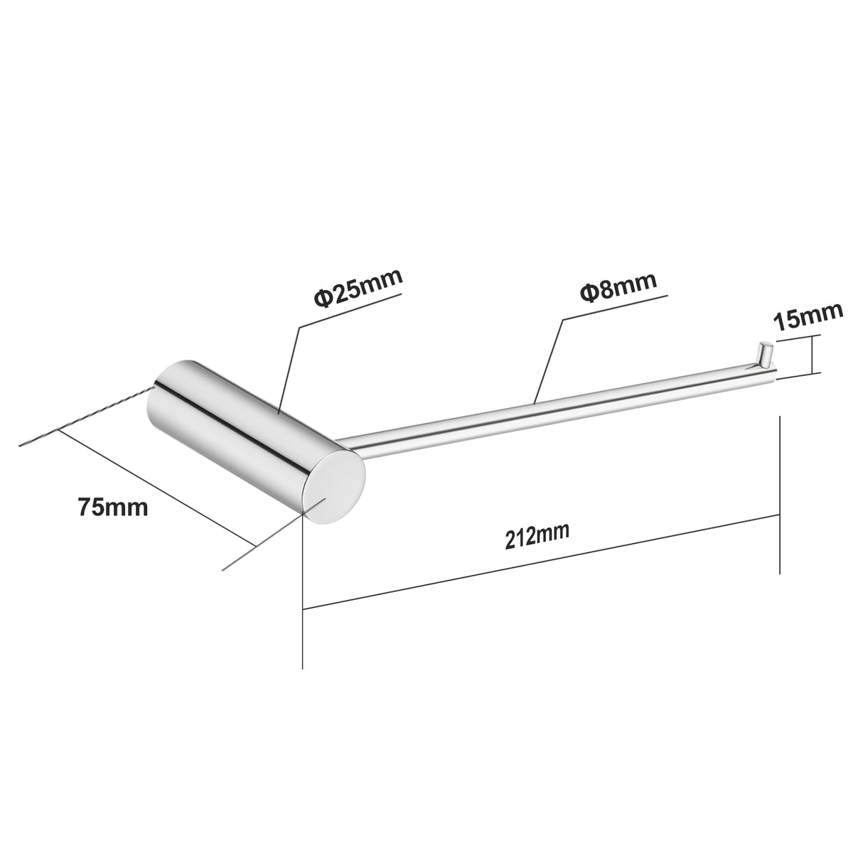 Chrome Hand Towel - MTO Marbles & Tiles Outlet