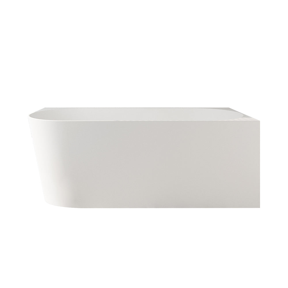 Nova Ultra-Thin Corner Bathtub - Gloss White - MTO Marbles & Tiles Outlet