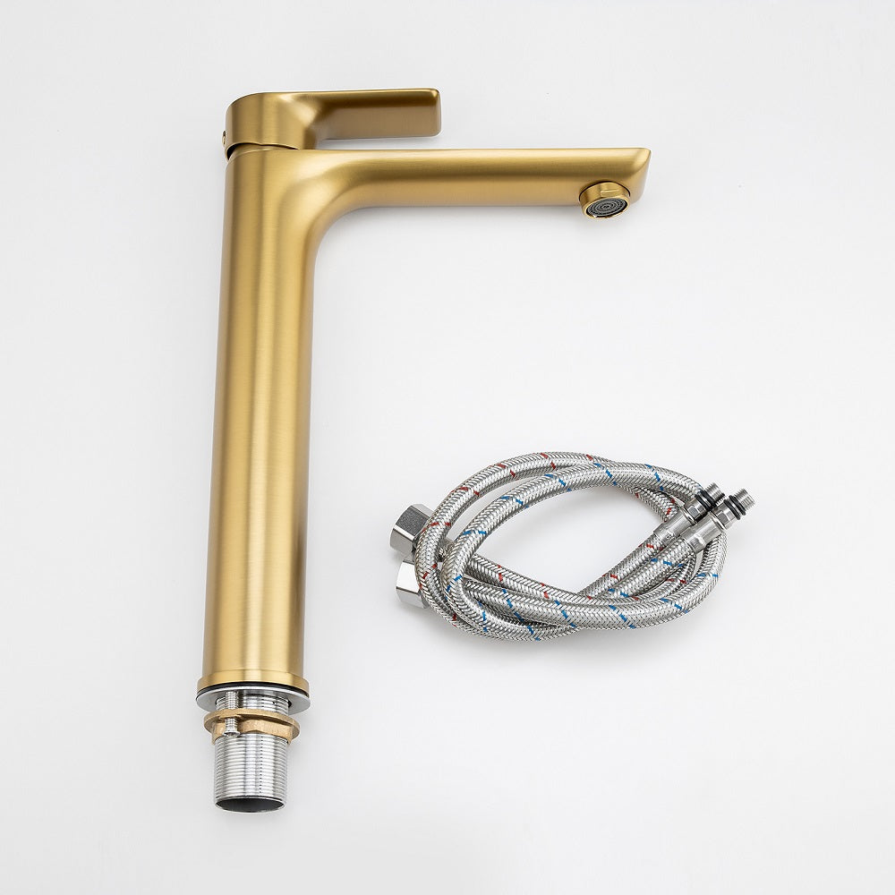 VOG - Brushed Brass Basin Mixer - MTO Marbles & Tiles Outlet