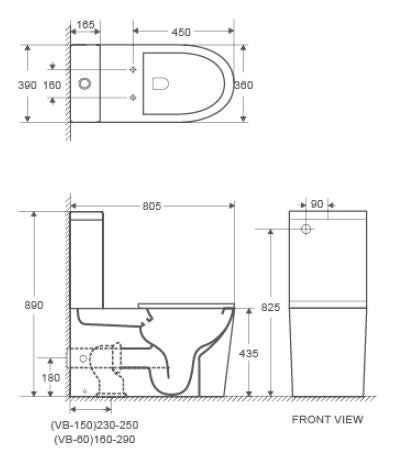 Pani Care-Accessible Back-to-Wall Toilet