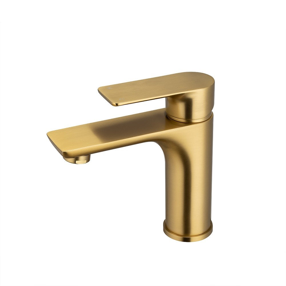 VOG - Brushed Brass Basin Mixer - MTO Marbles & Tiles Outlet