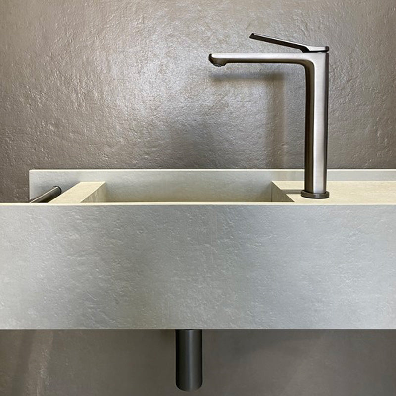 RUSHY - Brushed Gunmetal Basin Mixer - MTO Marbles & Tiles Outlet