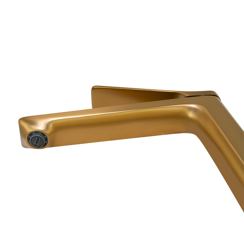 RUSHY - Brushed Brass Basin Mixer - MTO Marbles & Tiles Outlet