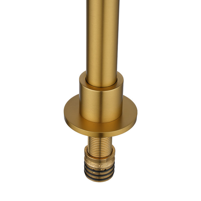 MOON - Brushed Brass Swivel Basin Mixer - MTO Marbles & Tiles Outlet