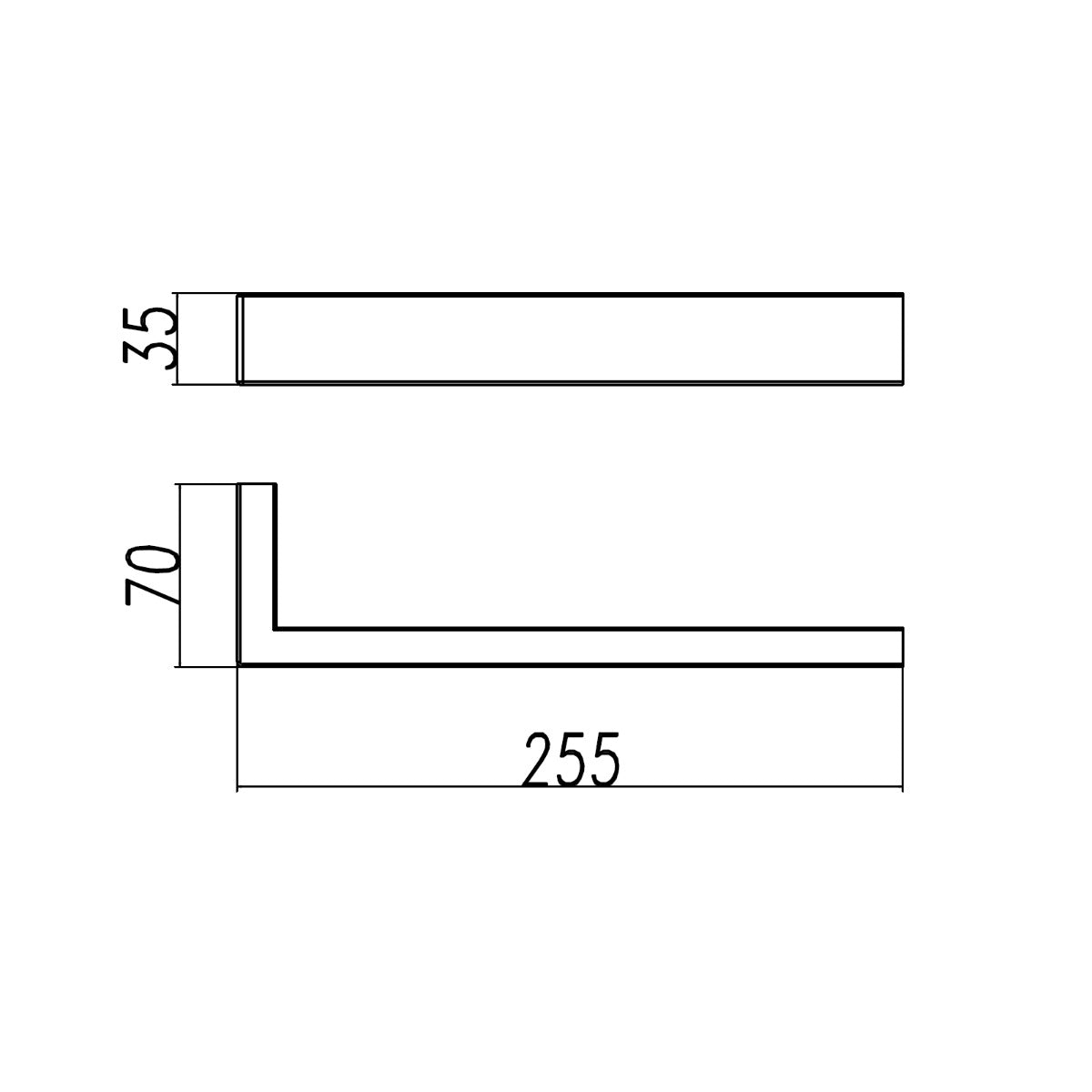 IVANO - Black Hand Towel - MTO Marbles & Tiles Outlet