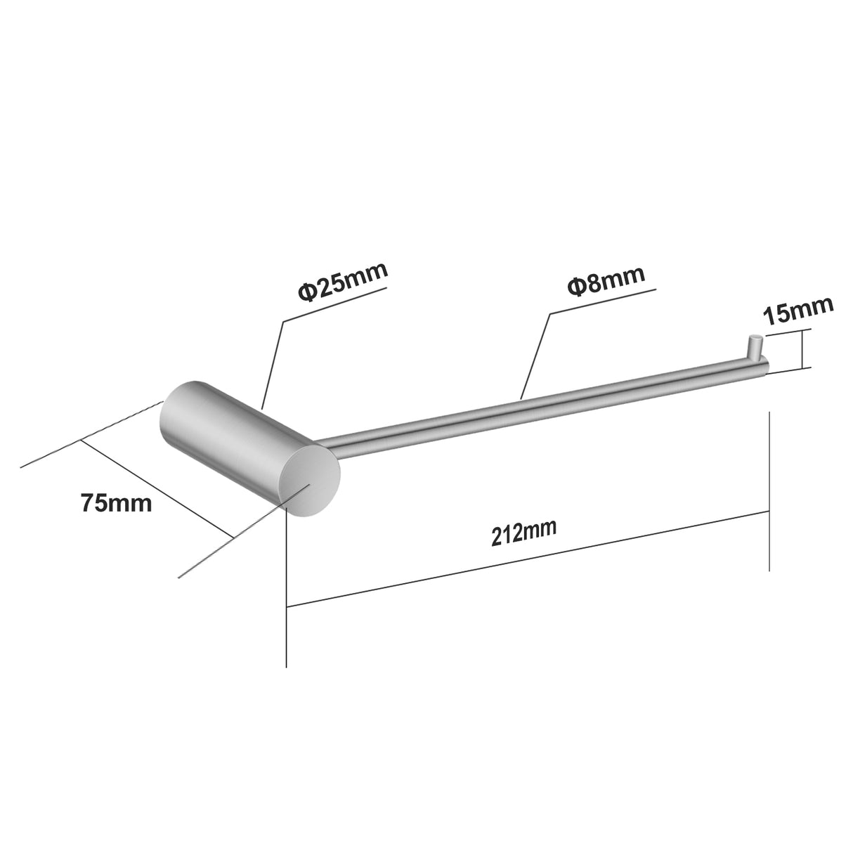 Brushed Nickel Hand Towel - MTO Marbles & Tiles Outlet