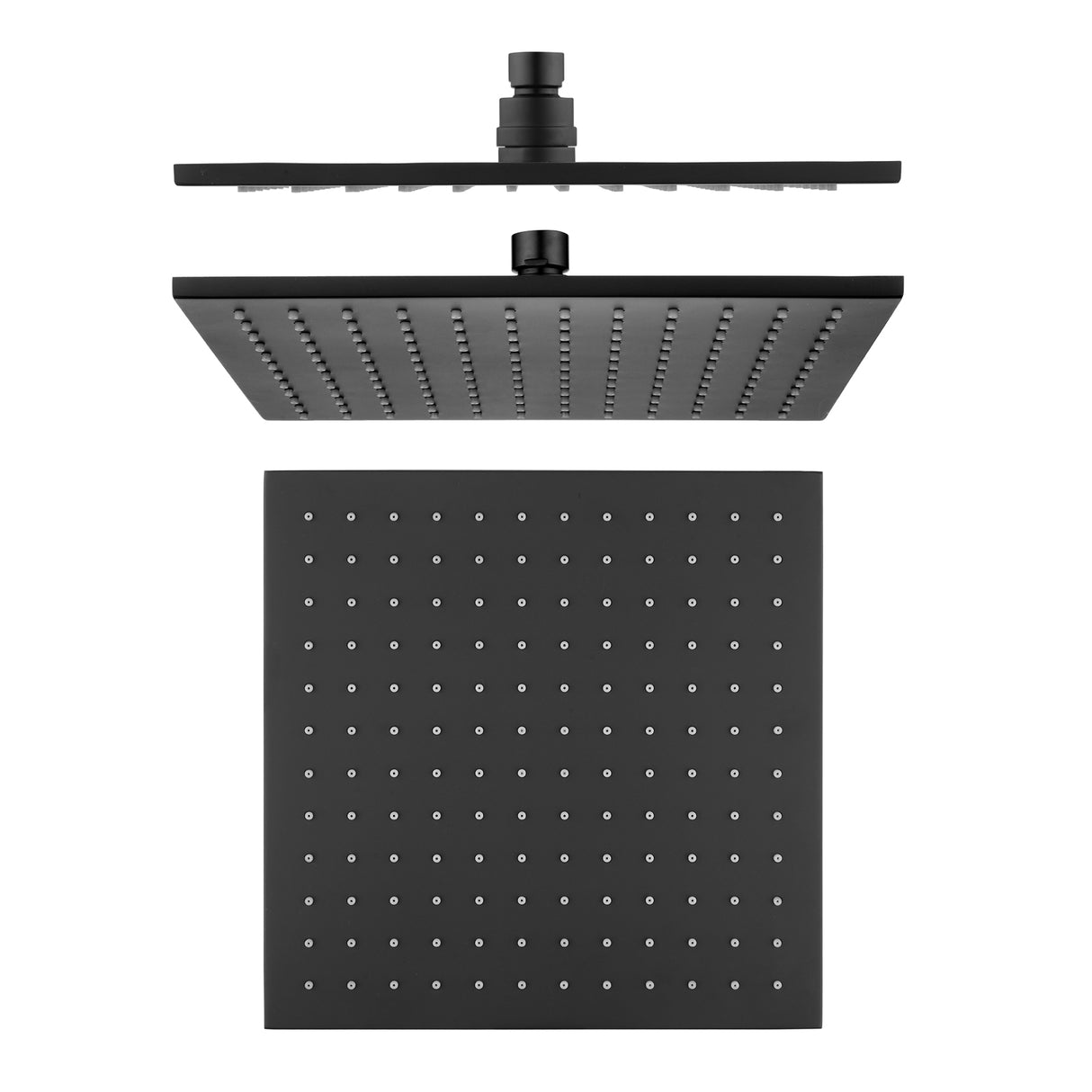 250mm Black Shower Head - MTO Marbles & Tiles Outlet