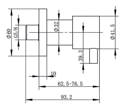 Brushed Brass Wall Tap - MTO Marbles & Tiles Outlet
