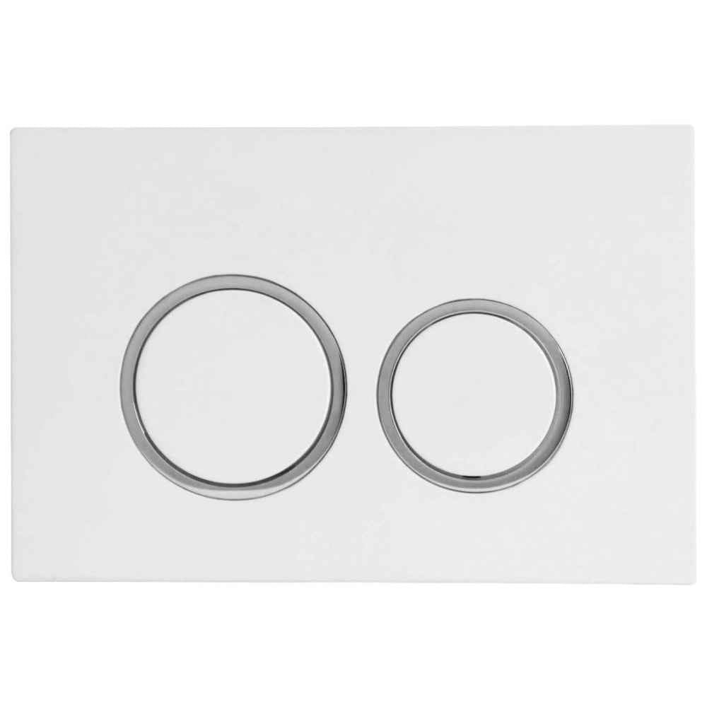 Mercio R&T Round Flush Plate - White