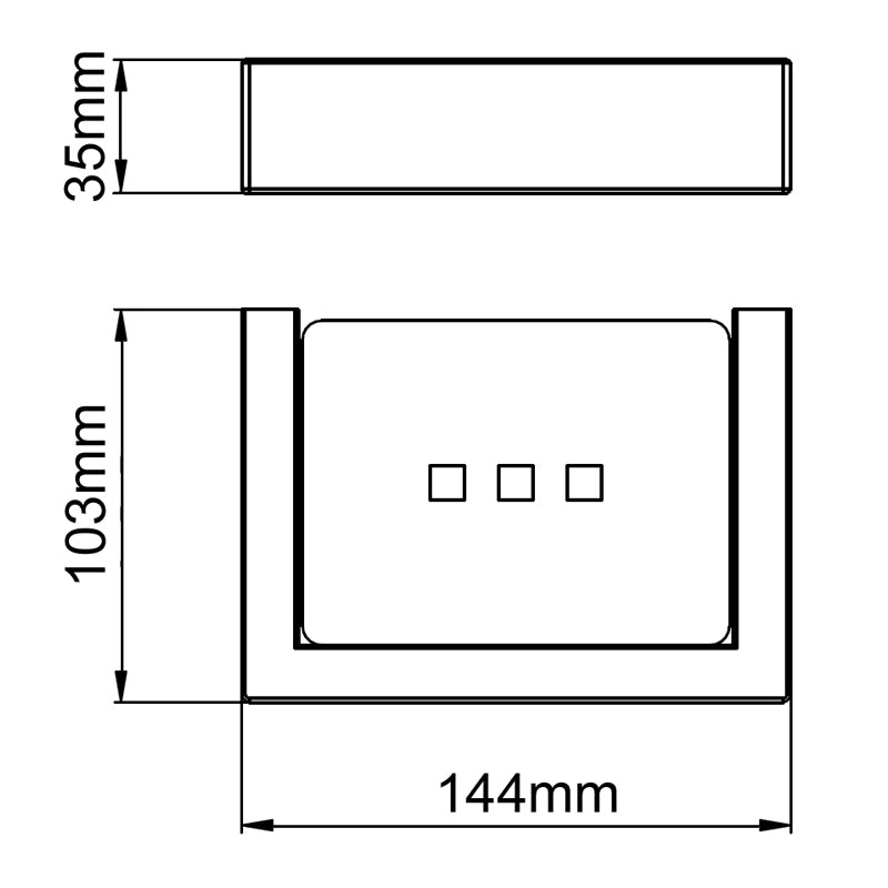 IVANO - Brushed Brass Soap Dish - MTO Marbles & Tiles Outlet