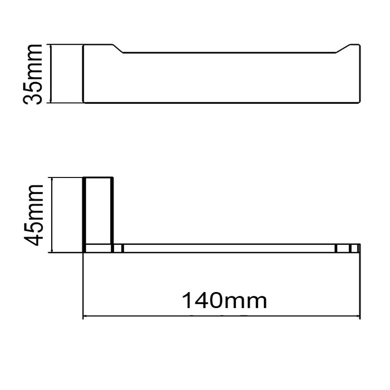 IVANO - Brushed Brass Toilet Paper Holder - MTO Marbles & Tiles Outlet