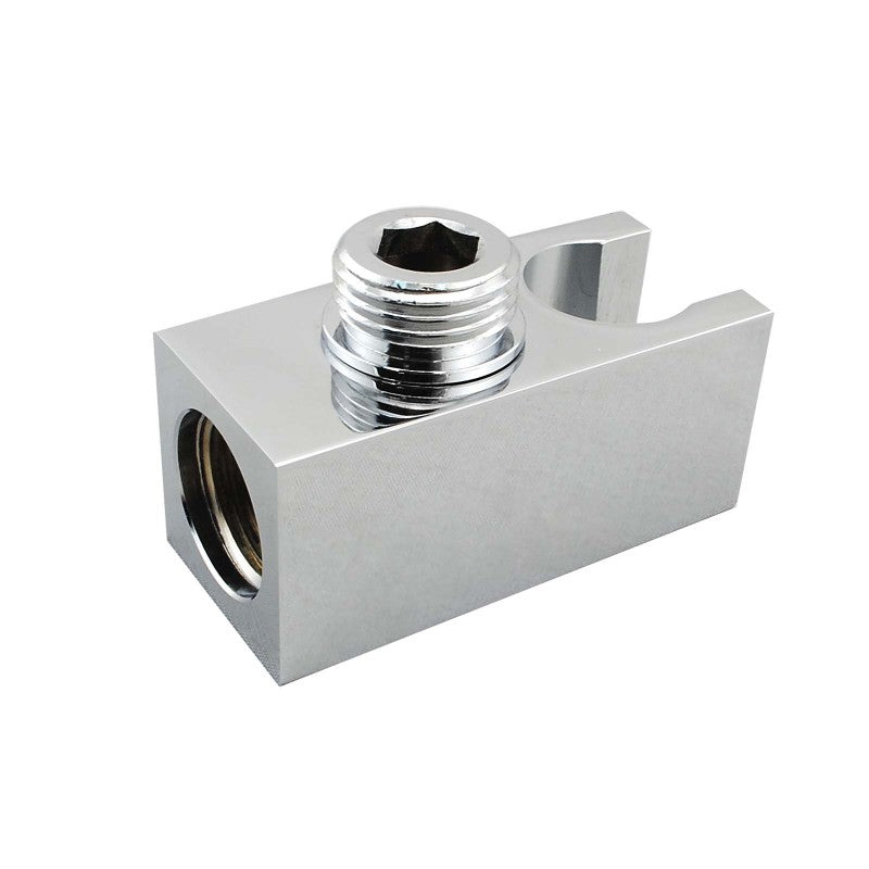 Chrome Shower Rail with Handheld Shower - MTO Marbles & Tiles Outlet