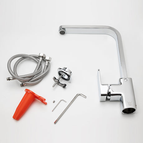 Chrome Swivel Kitchen Mixer - MTO Marbles & Tiles Outlet