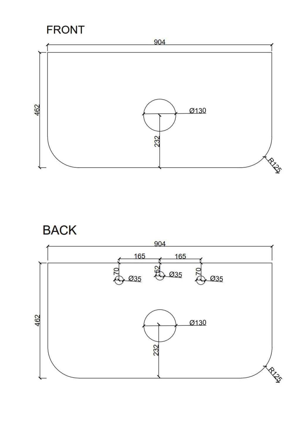 900mm Wall-Hung Cabinet - Bur Oak - MTO Marbles & Tiles Outlet