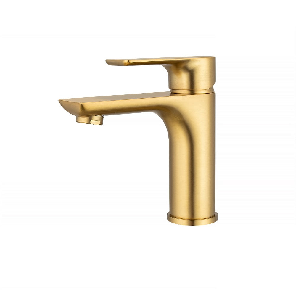 VOG - Brushed Brass Basin Mixer - MTO Marbles & Tiles Outlet