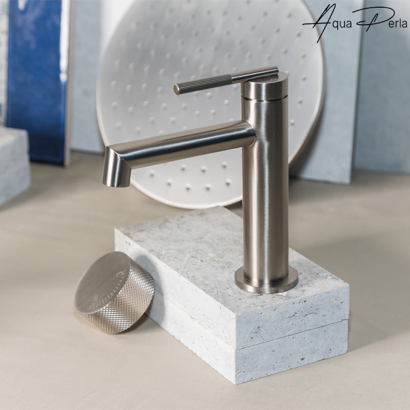 CADDENCE - Brushed Nickel Basin Mixer - MTO Marbles & Tiles Outlet