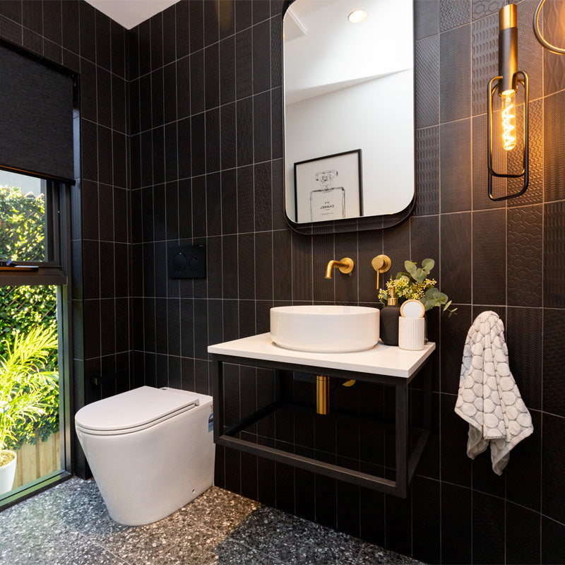 LUCID PIN - Brushed Brass Spout Mixer - MTO Marbles & Tiles Outlet