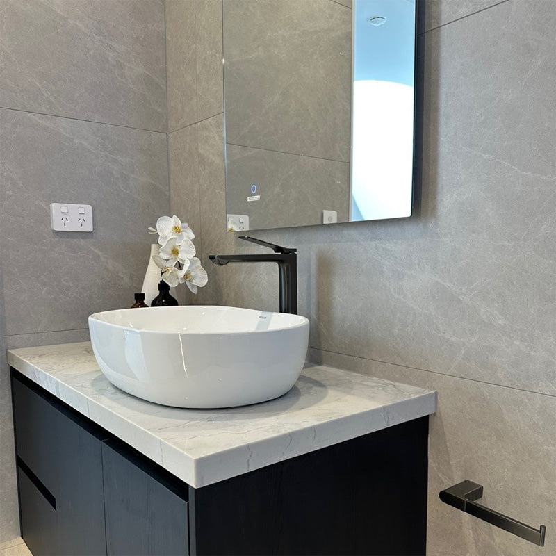 RUSHY - Black Basin Mixer - MTO Marbles & Tiles Outlet