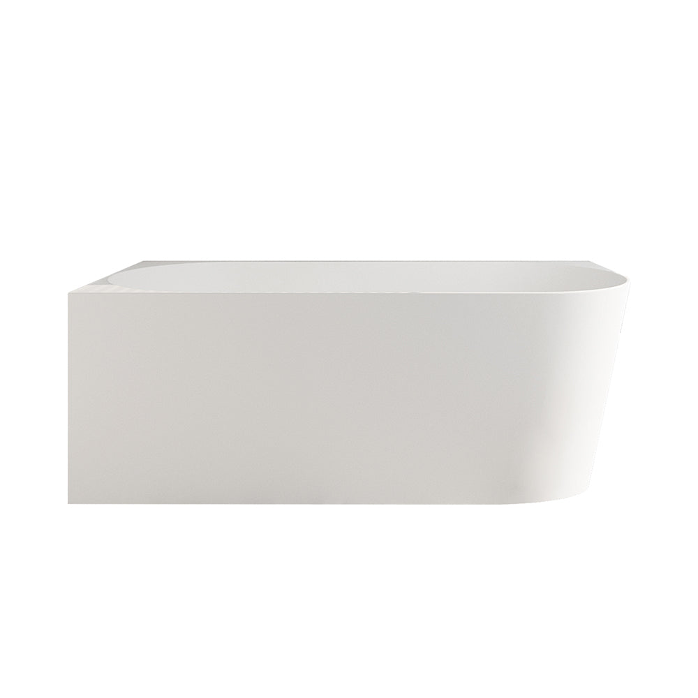 Nova Ultra-Thin Corner Bathtub - Gloss White - MTO Marbles & Tiles Outlet