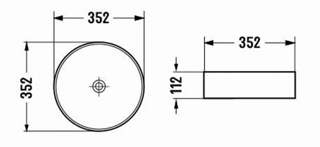 Ceramic Art Basin Matte White Carrara - MTO Marbles & Tiles Outlet