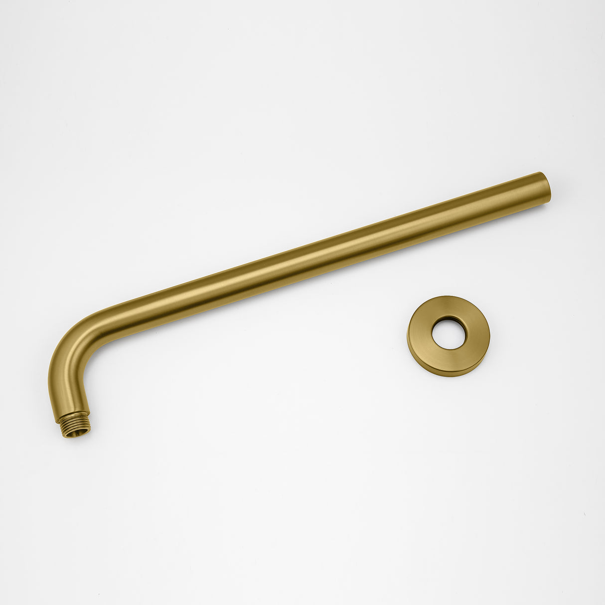 400mm Brushed Brass Wall Shower Arm - MTO Marbles & Tiles Outlet
