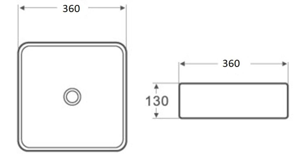 Ceramic Art Basin Matte White Carrara - MTO Marbles & Tiles Outlet