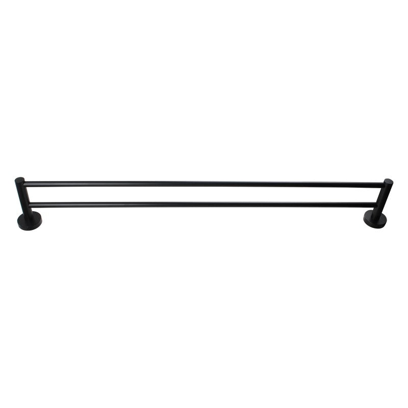 LUCID PIN - Black Cuttable Double Towel Rail - MTO Marbles & Tiles Outlet