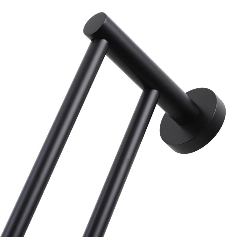LUCID PIN - Black Cuttable Double Towel Rail - MTO Marbles & Tiles Outlet