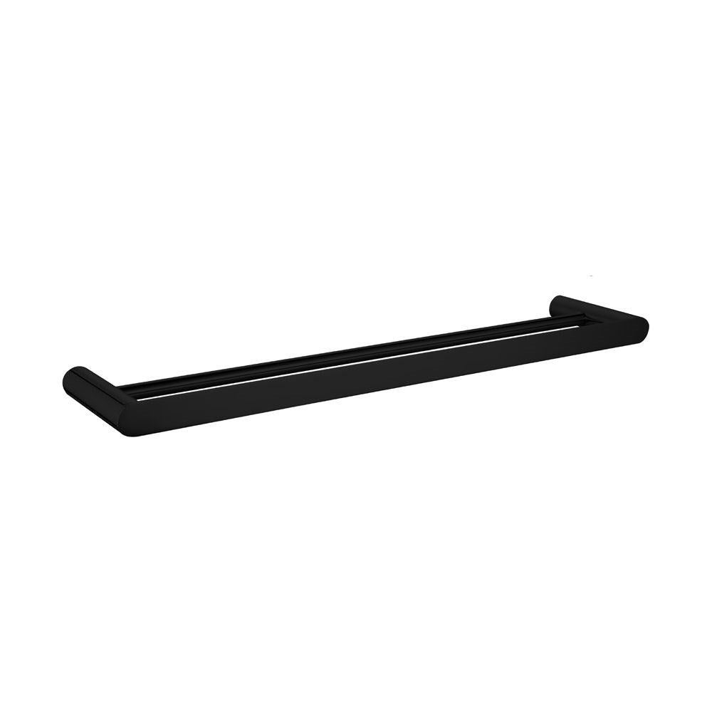 Bellino Matte Black 600mm Double Towel Rail - MTO Marbles & Tiles Outlet