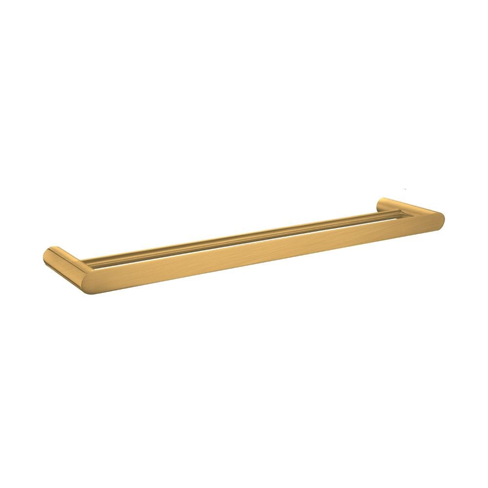 Bellino Brushed Yellow Gold 600mm Double Towel Rail - MTO Marbles & Tiles Outlet