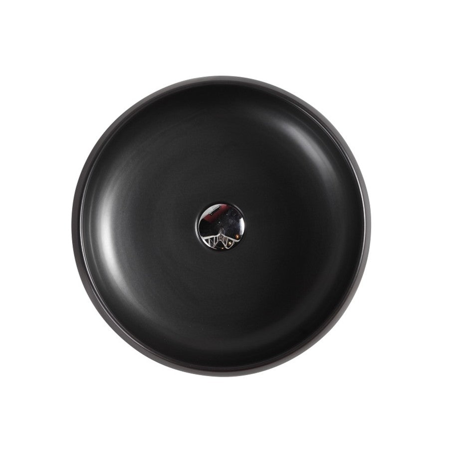 Asti 87 Counter-top Round Basin - Matt Black - MTO Marbles & Tiles Outlet
