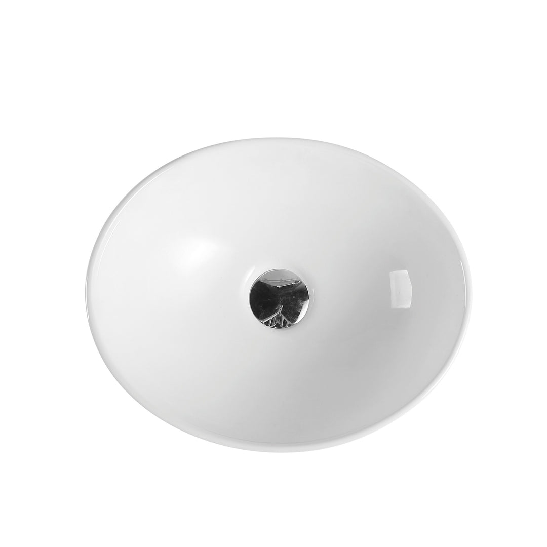 Boat 41 Counter-top Oval Basin - Gloss White - MTO Marbles & Tiles Outlet