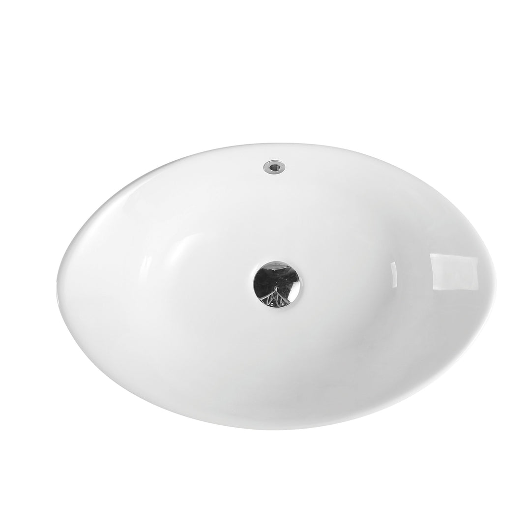 Boat 59 Counter-top Oval Basin - Gloss White - MTO Marbles & Tiles Outlet