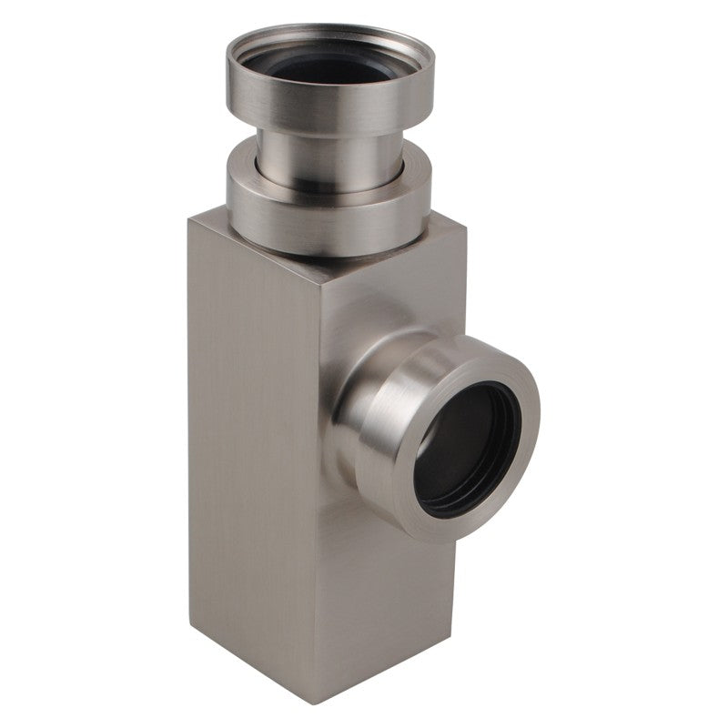 Brushed Nickel Bottle Trap - MTO Marbles & Tiles Outlet