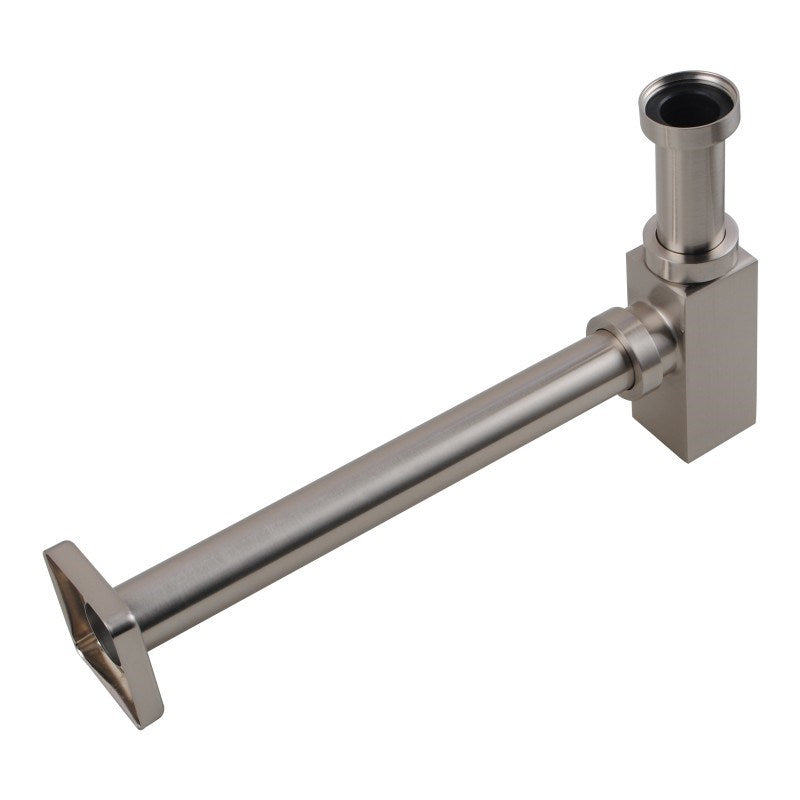 Brushed Nickel Bottle Trap - MTO Marbles & Tiles Outlet