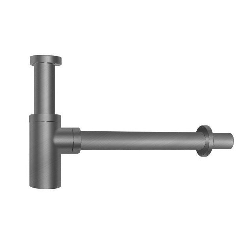 Brushed Nickel Bottle Trap - MTO Marbles & Tiles Outlet