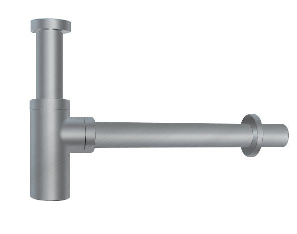 Brushed Nickel Bottle Trap - MTO Marbles & Tiles Outlet