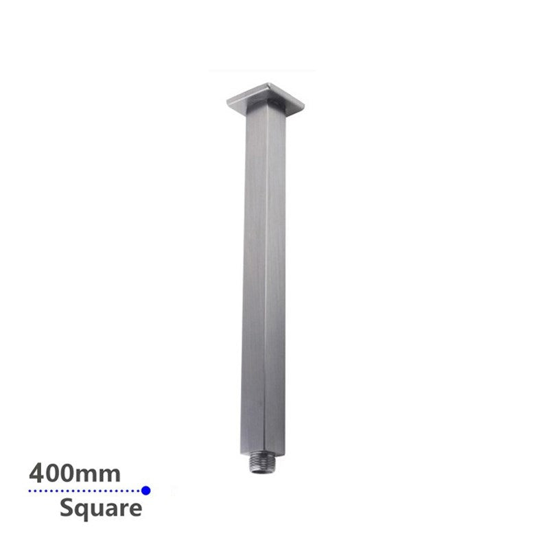 400mm Brushed Nickel Ceiling Shower Arm - MTO Marbles & Tiles Outlet