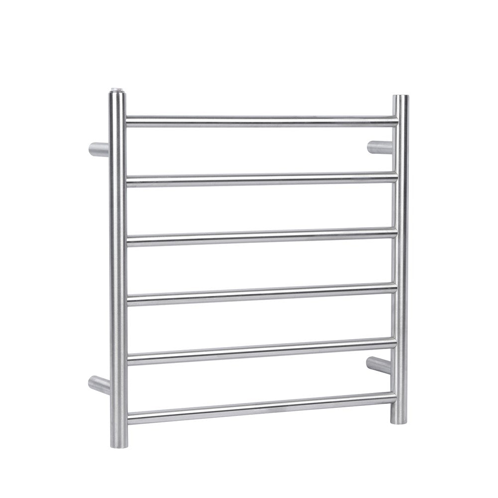 Brushed Nickel Heated Towel Rack 6 Bars - MTO Marbles & Tiles Outlet