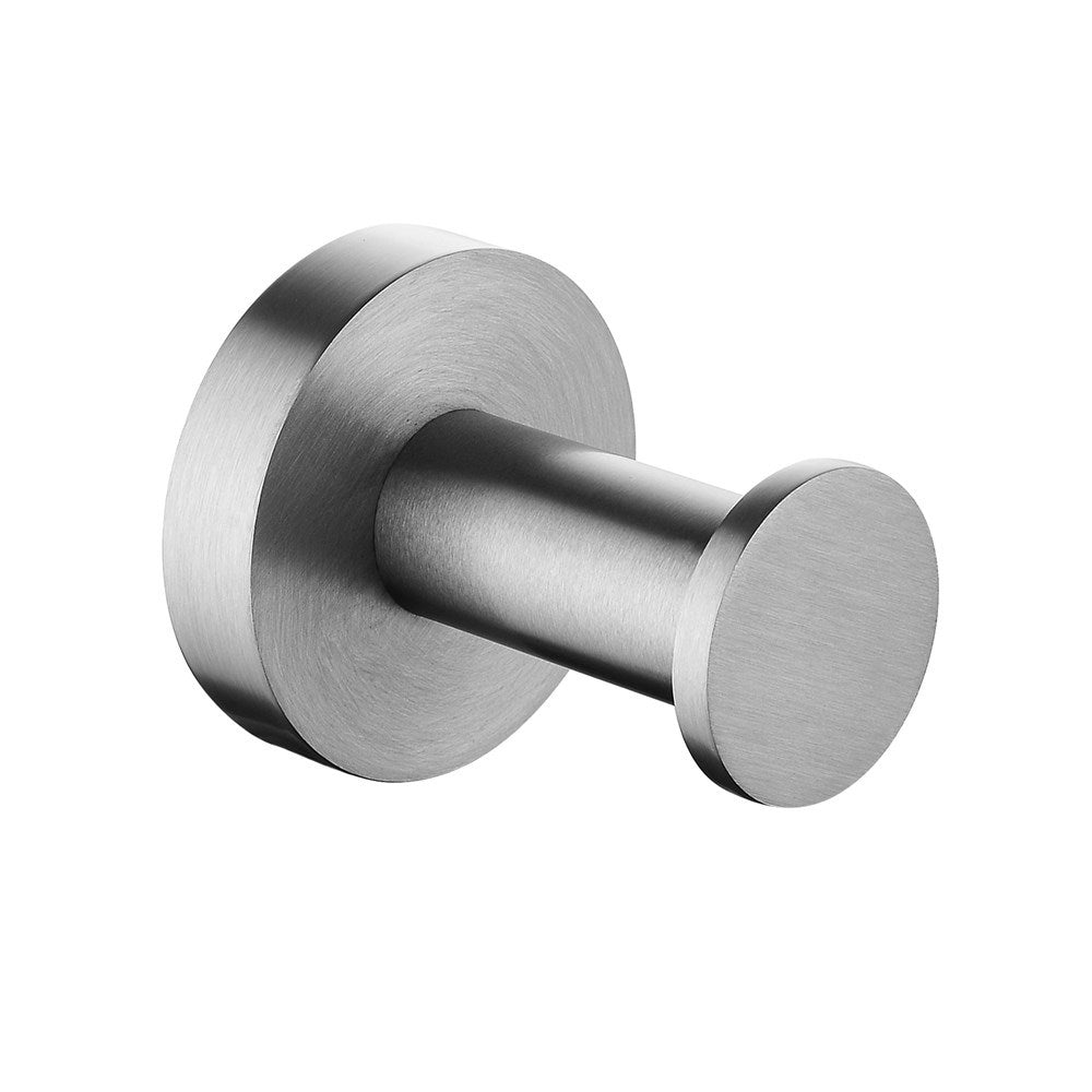 LUCID PIN - Brushed Nickel Robe Hook - MTO Marbles & Tiles Outlet