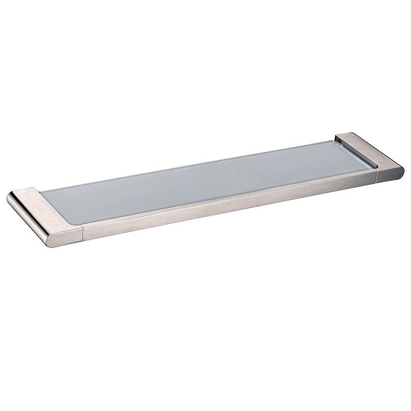 VOG - Brushed Nickel Glass Shelf - MTO Marbles & Tiles Outlet