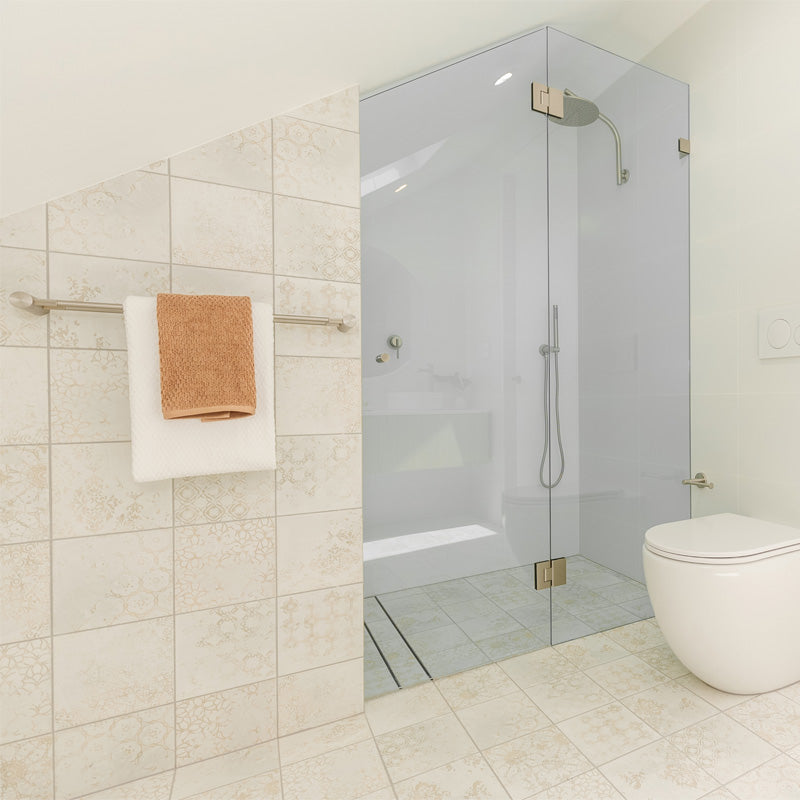 CADDENCE - 800mm Brushed Nickel Single Towel Rail - MTO Marbles & Tiles Outlet