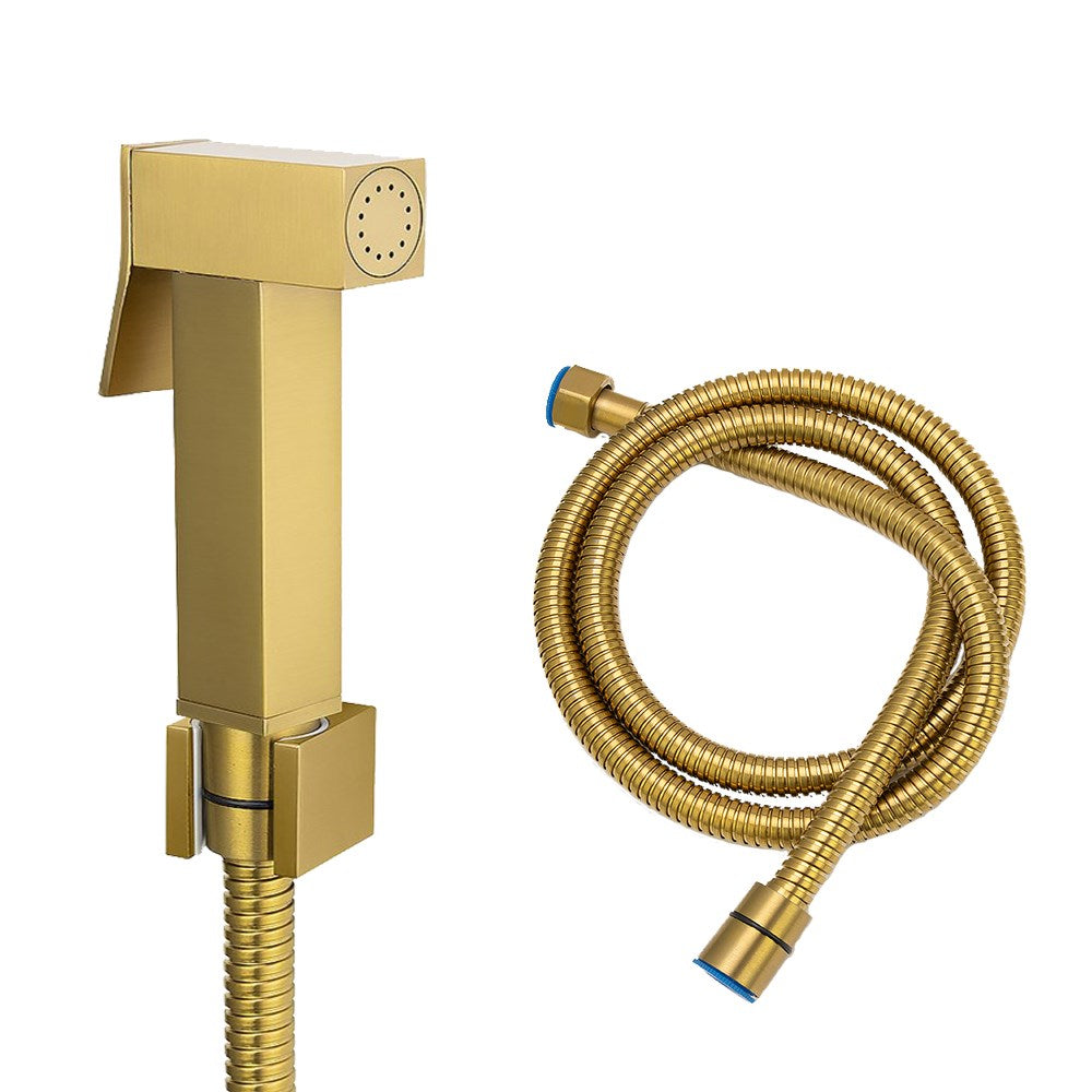 Brushed Brass Brass Toilet Bidet - MTO Marbles & Tiles Outlet