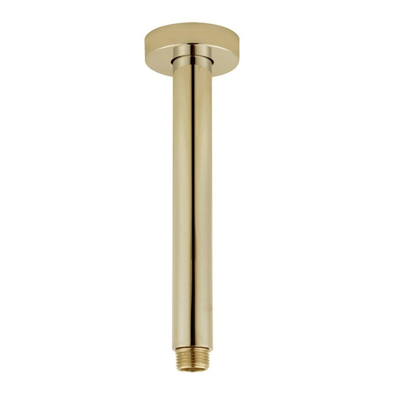 200mm Brushed Brass Ceiling Shower Arm - MTO Marbles & Tiles Outlet