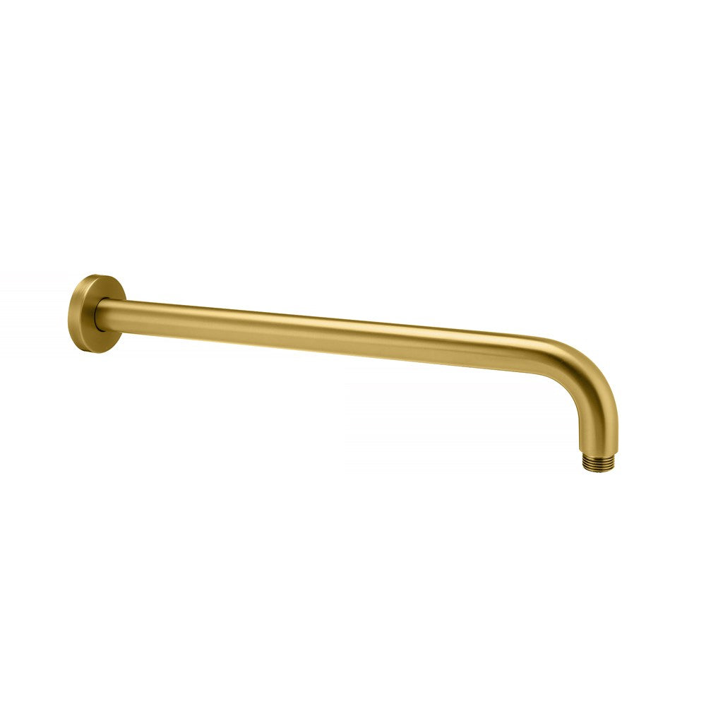 400mm Brushed Brass Wall Shower Arm - MTO Marbles & Tiles Outlet