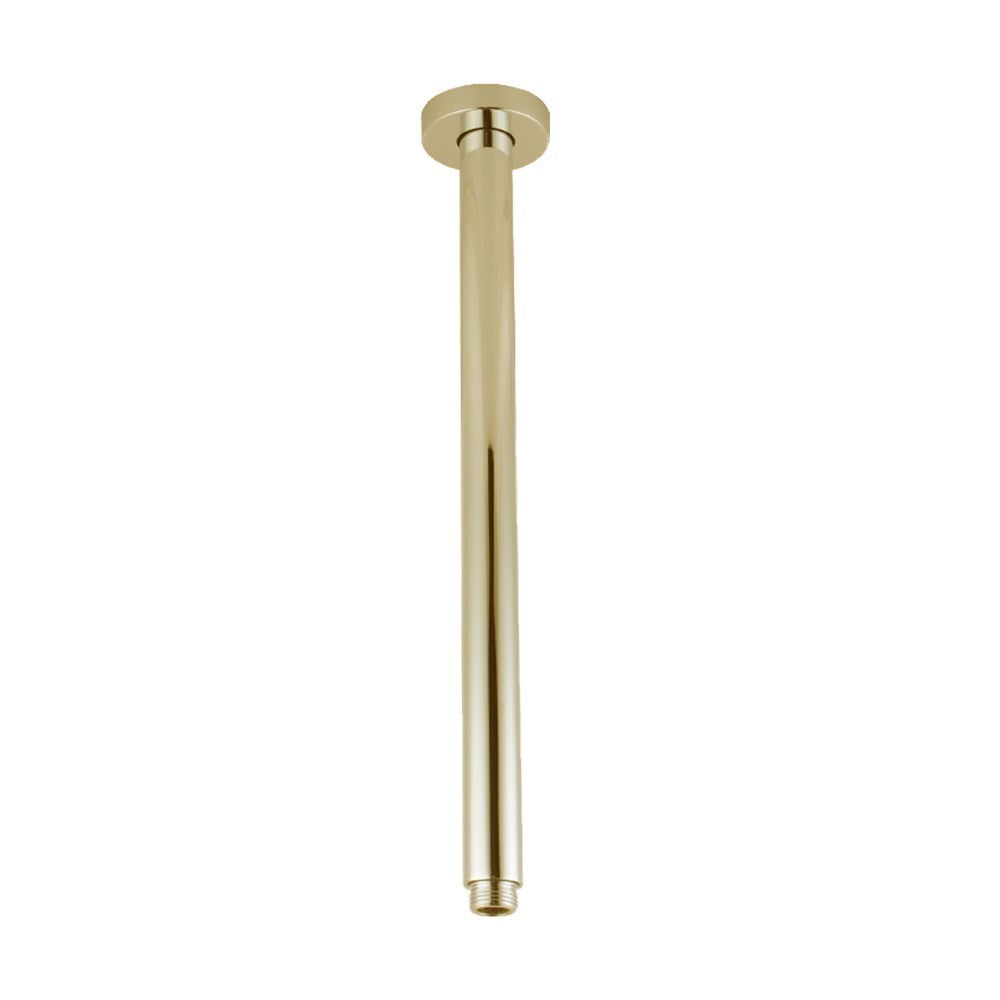 400mm Brushed Brass Ceiling Shower Arm - MTO Marbles & Tiles Outlet