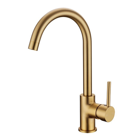 Brushed Brass Standard Kitchen Mixer - MTO Marbles & Tiles Outlet