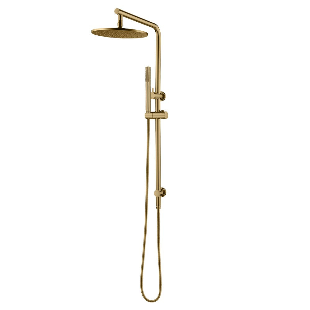 10" Brushed Brass Shower Station - MTO Marbles & Tiles Outlet