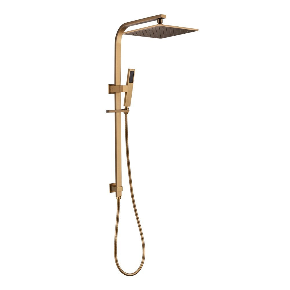 10" Brushed Brass Shower Station - MTO Marbles & Tiles Outlet