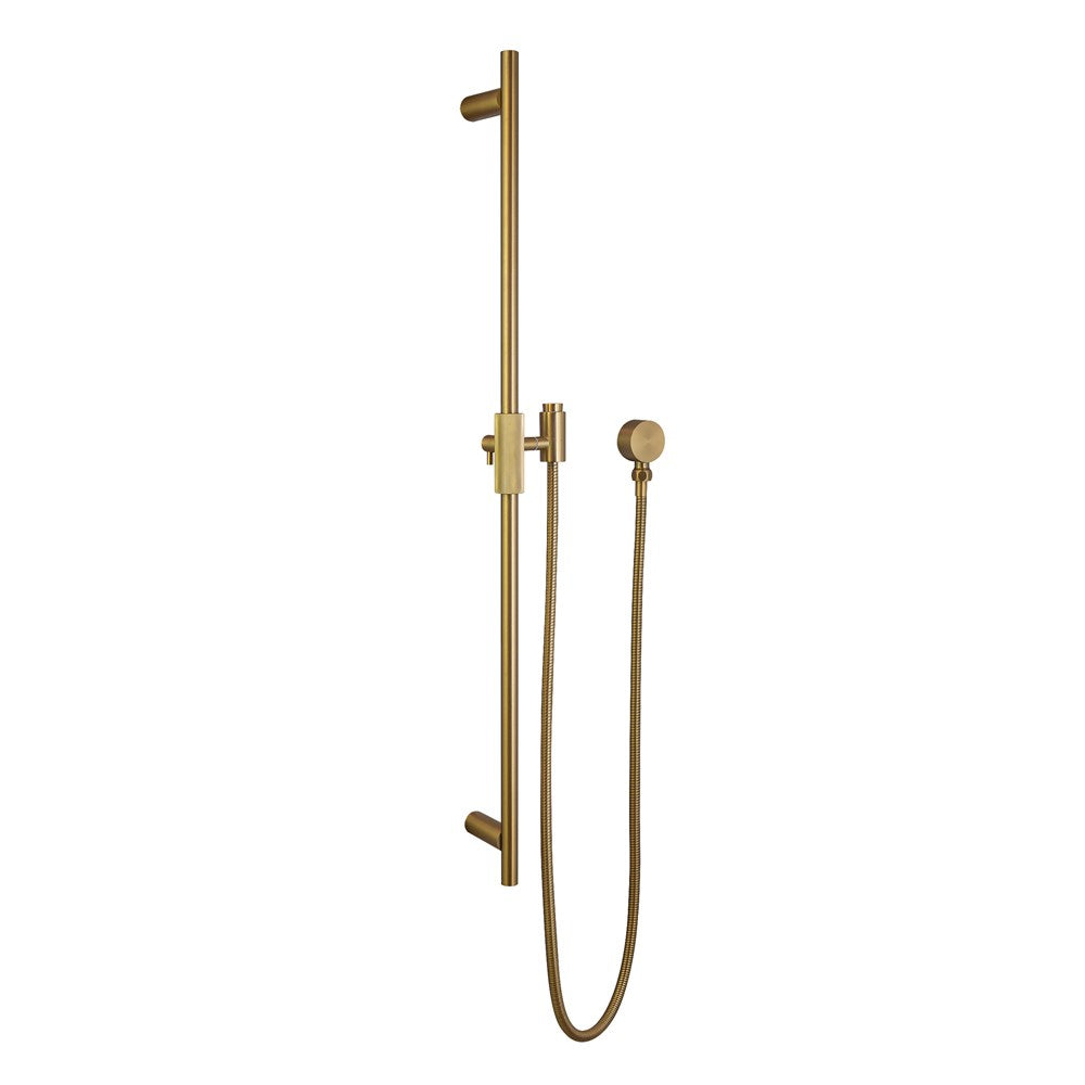 CADDENCE - Brushed Brass Shower Rail - MTO Marbles & Tiles Outlet